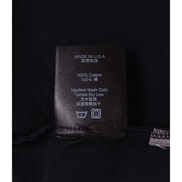 Rhude Logo Embroidered T-Shirt XS Mens Black Cotton Tee - Picture 11 of 11